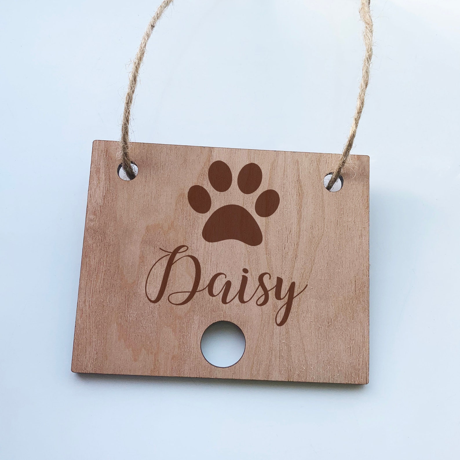 Personalised Dog Lead Holder Engraved Wooden Leash Hook Etsy UK