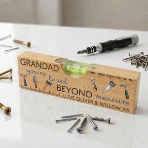 Personalized Grandad Spirit Level Bottle Opener | Handyman Tool Gift afbeelding 5