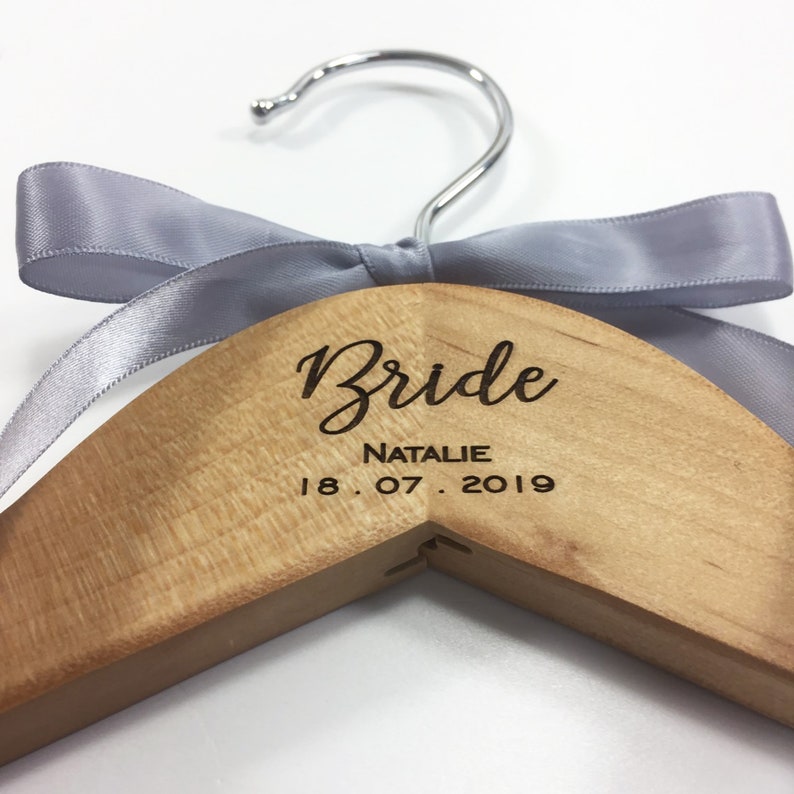 Personalised Engraved Dress Coat Hangers for Wedding Bridal Etsy