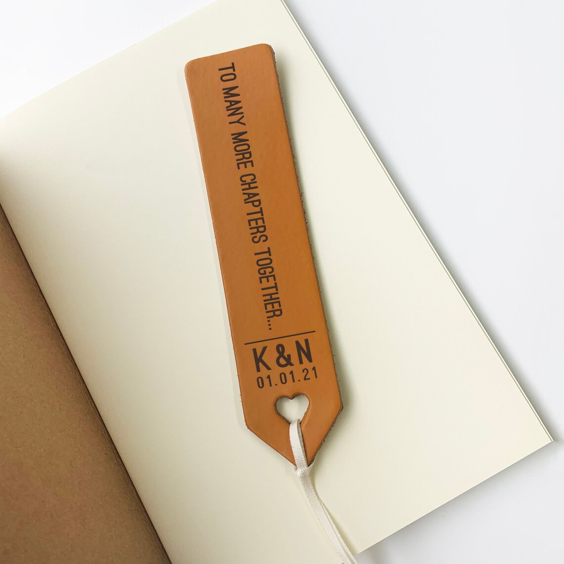 Personalised Bookmark Gift for Him or Her Handmade Leather Etsy