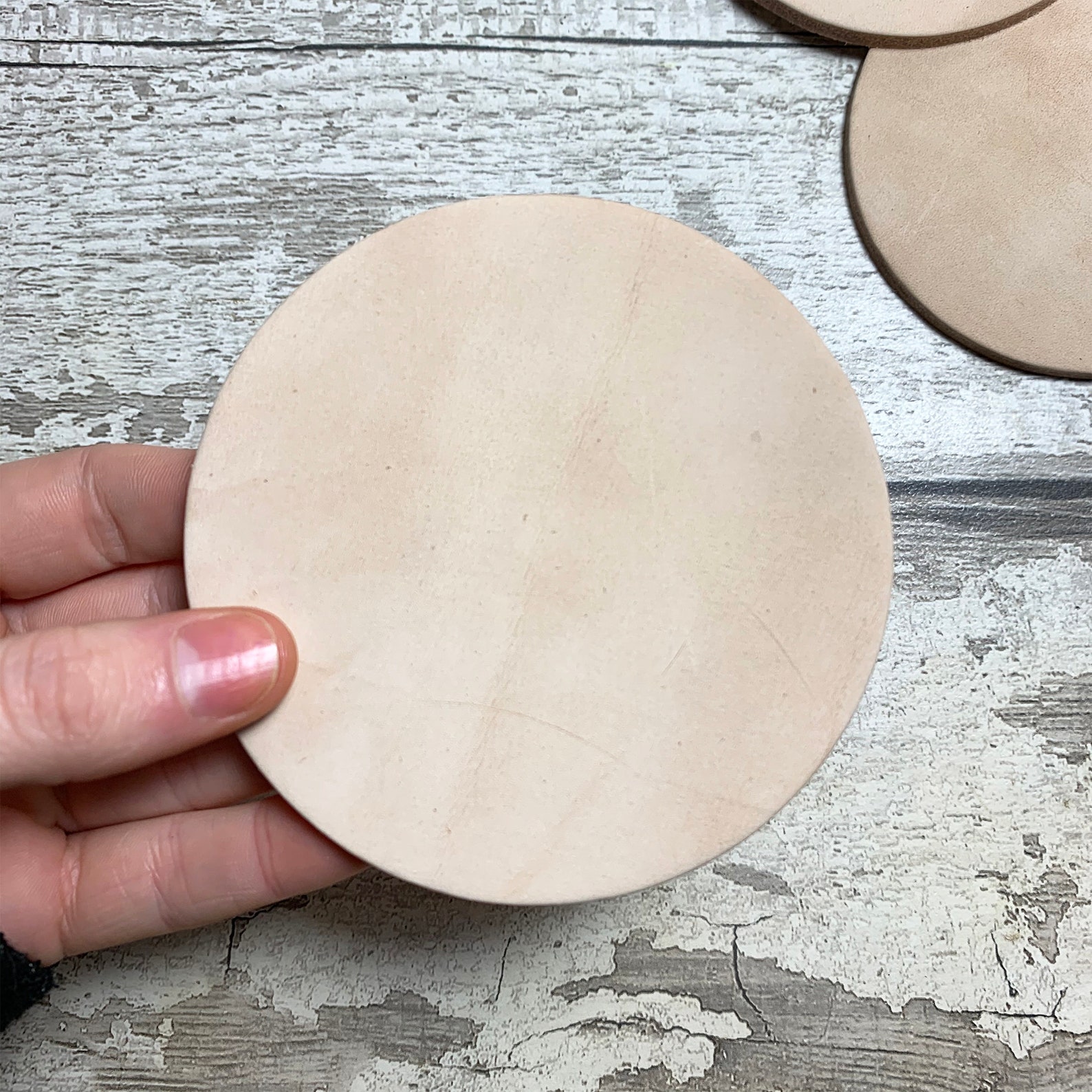 100 Leather Coasters Blank Shapes Supplies Circles Rounds Cut Etsy