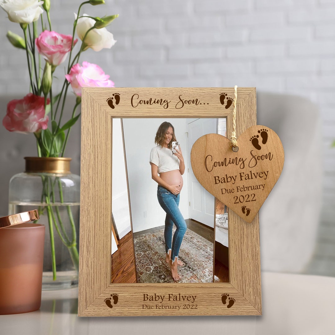 Baby Scan Frame, Personalised Pregnancy Gift, Photo Frame for Baby Scan