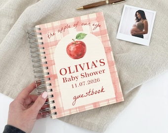 Orchard Apple Baby Shower Guestbook | Personalised Baby Shower Journal