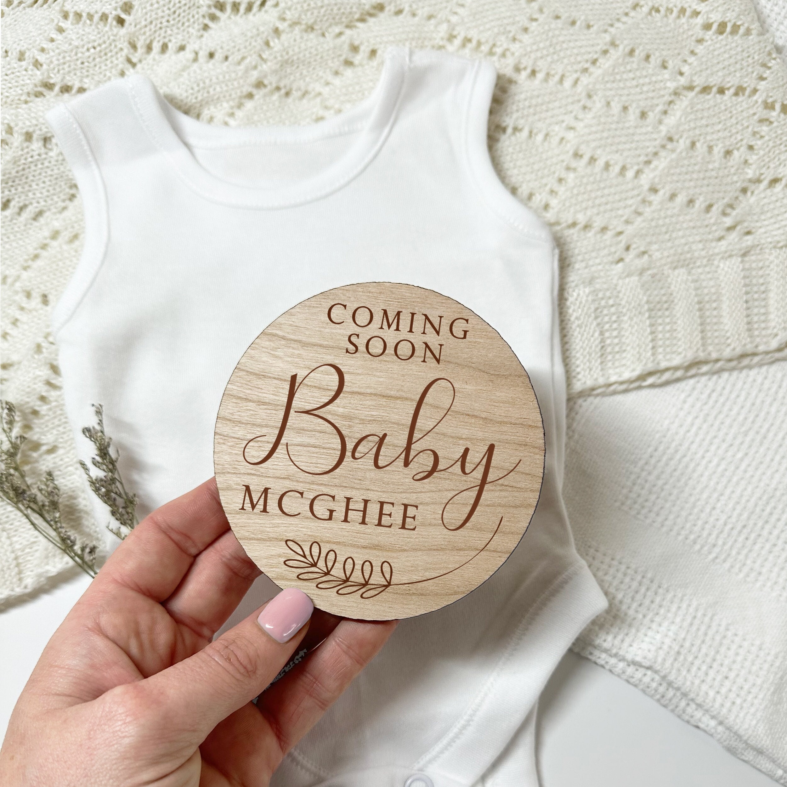 Placas cumplemes personalizadas para embarazo y llegada del bebé