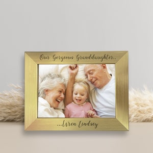 Granddaughter Frame, Personalised Photo Frame for New Granddaughter, Gift for Grandparents, Granddaughter arrival image 5