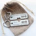 Personalised Engraved Birthday Gift, Personalized Spotify Music Gift for Him for Her, Pair of Keyrings Keychain, Boyfriend Anniversary Gift