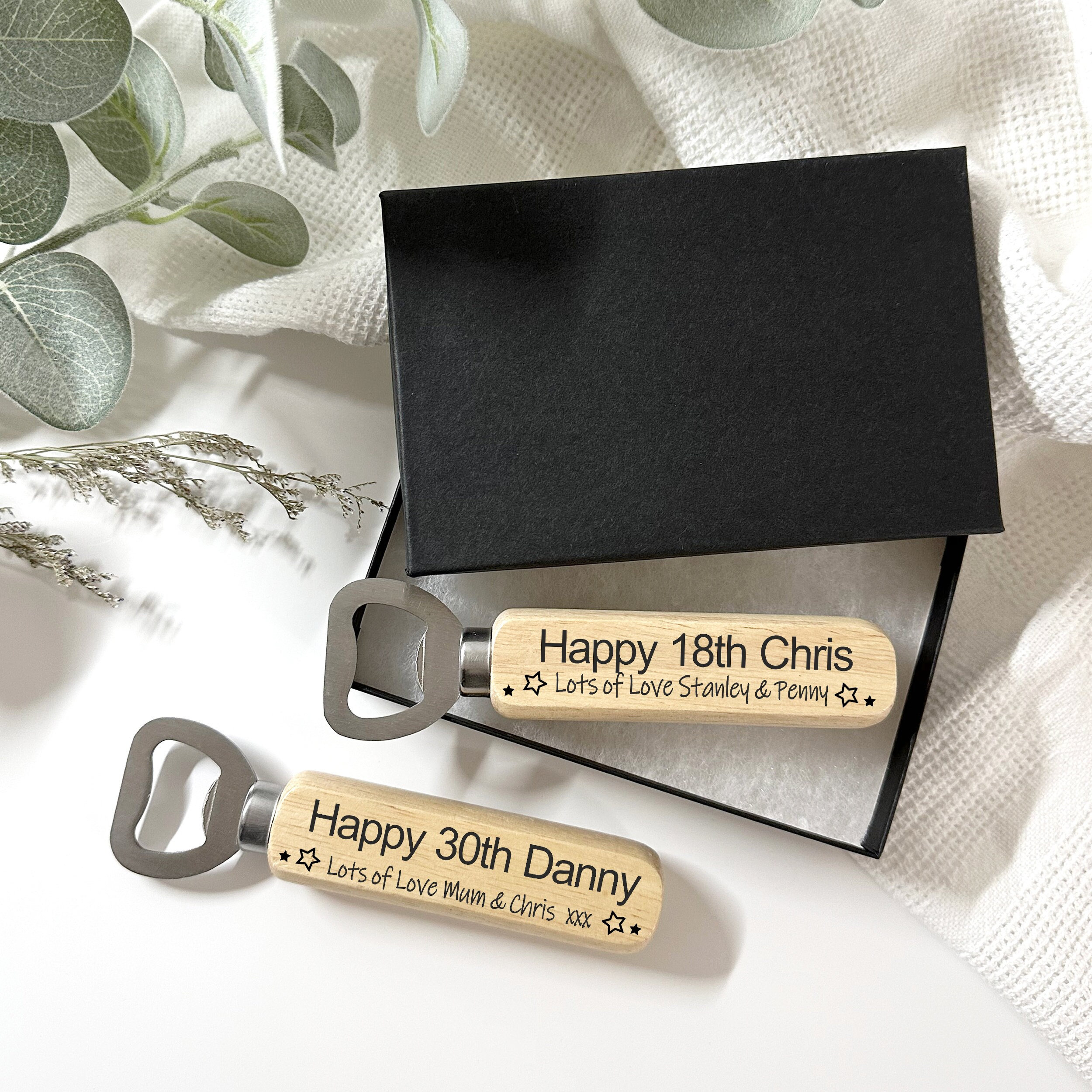 Wooden Bottle Opener Birthday Gift Idea 18th 21st 30th 40th Etsy