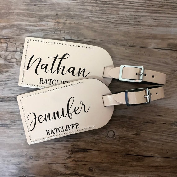personalised luggage labels