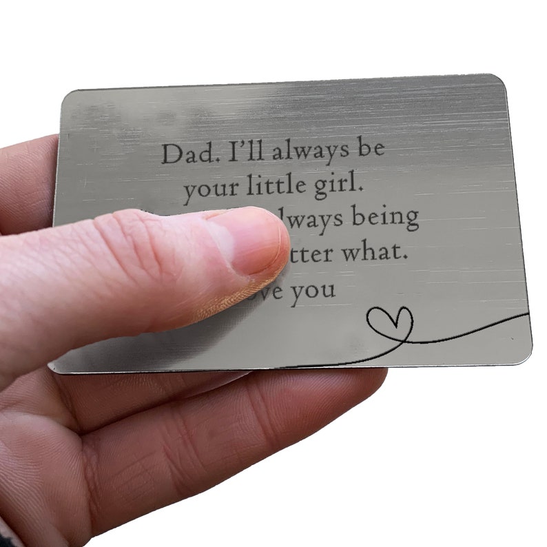 Sentimental Birthday Gift for Dad / Father Engraved Wallet Etsy
