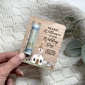 Wedding Money Gift, Money Gift Wallet, Personalised Wedding Gift, Wedding Day Gift, Bride Gift, Gift For Grooms, Mr & Mrs