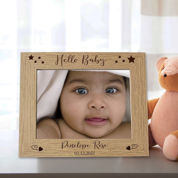 Baby Announcement Photo Personalised Baby Photo Frame Personalized Baby