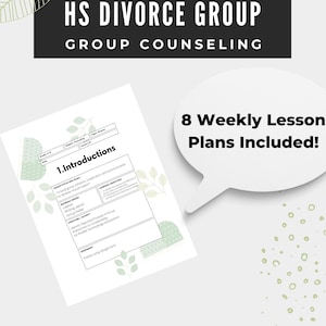 High School Divorce Group Counseling