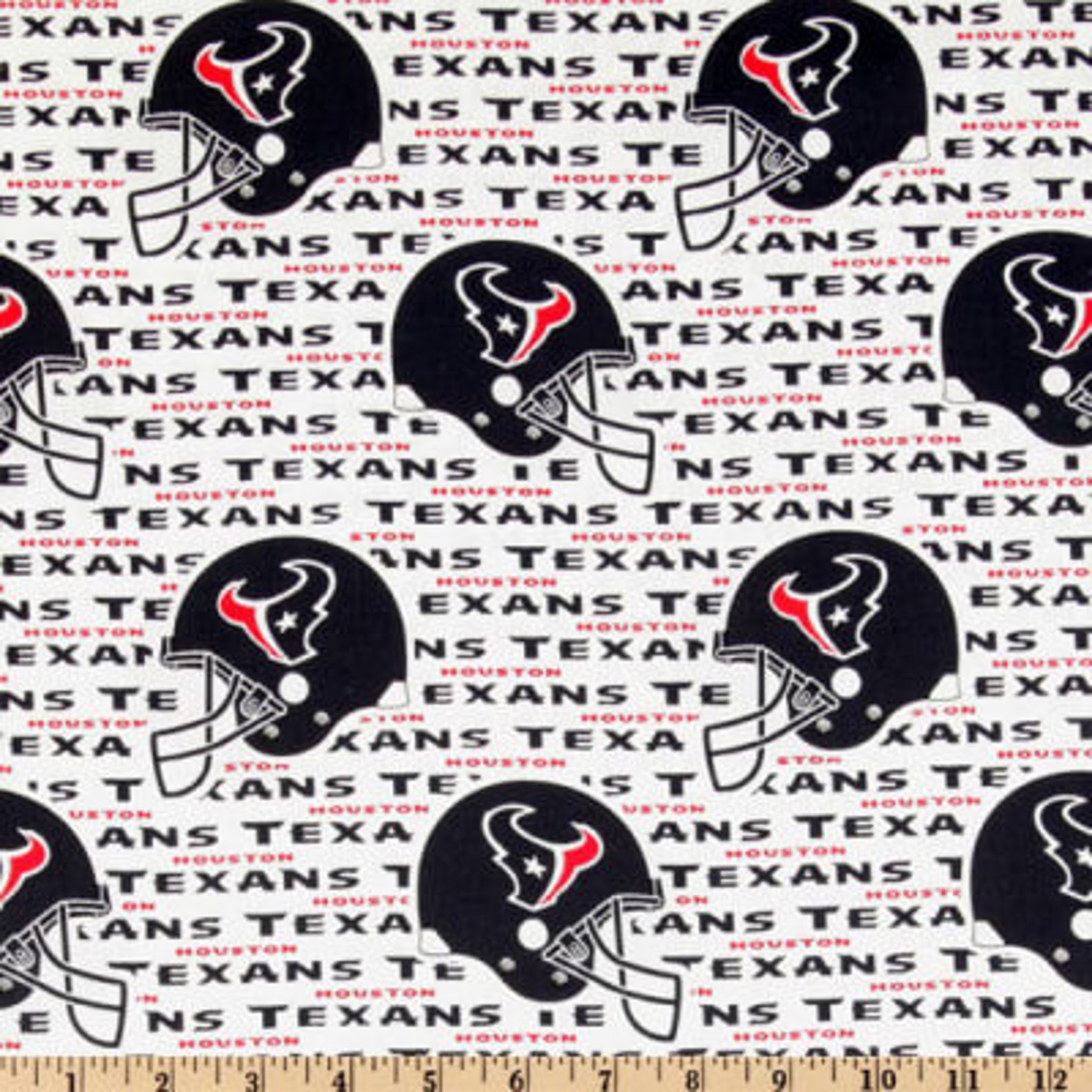 Houston Texans Fabric by the Yard by the Half Yard Small Etsy