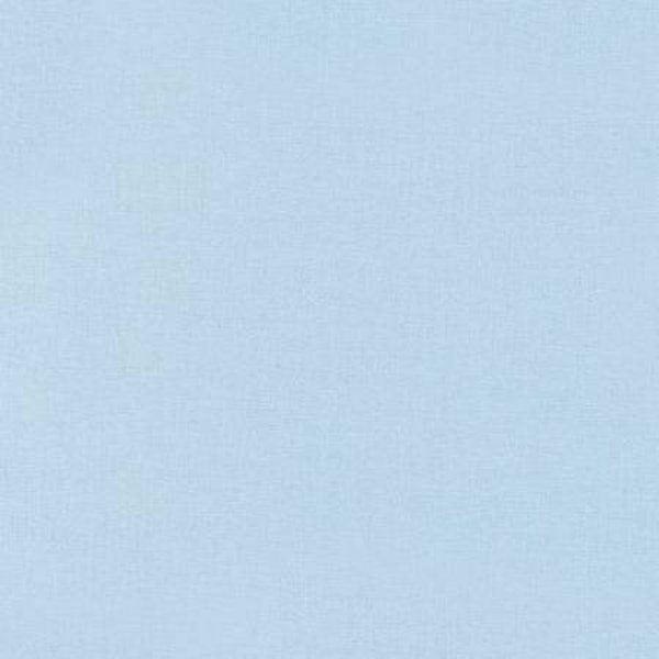 KONA Baby Blue Solid Fabric by the Yard or Half Yard, Cotton, Robert Kaufman