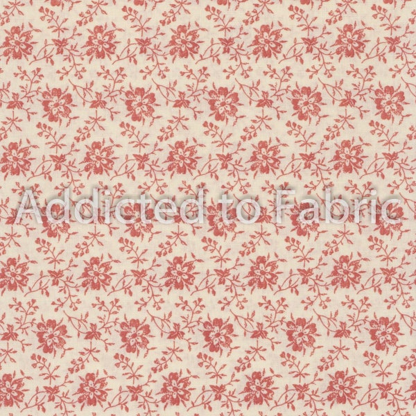 Hope Chest Pink Floral Fabric by Fabric Traditions, Pink Flowers, Vintage Look