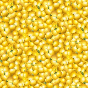 Limoncello Packed Lemons Fabric by Timeless Treasures, Lemon Fabric, Quilting Fabric