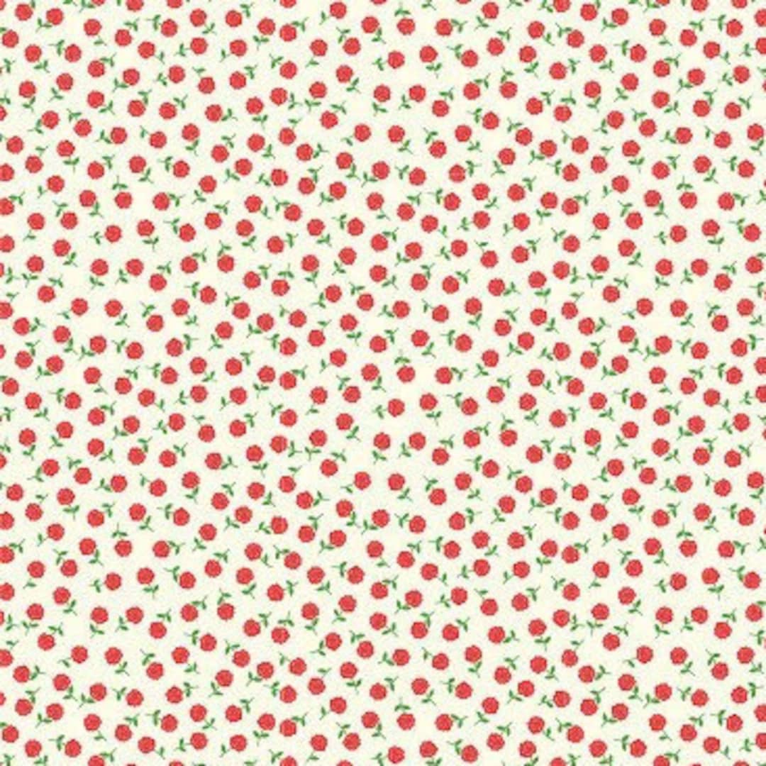 Let's Play Tossed Roses on Cream Fabric by Timeless Treasures, Fleur ...