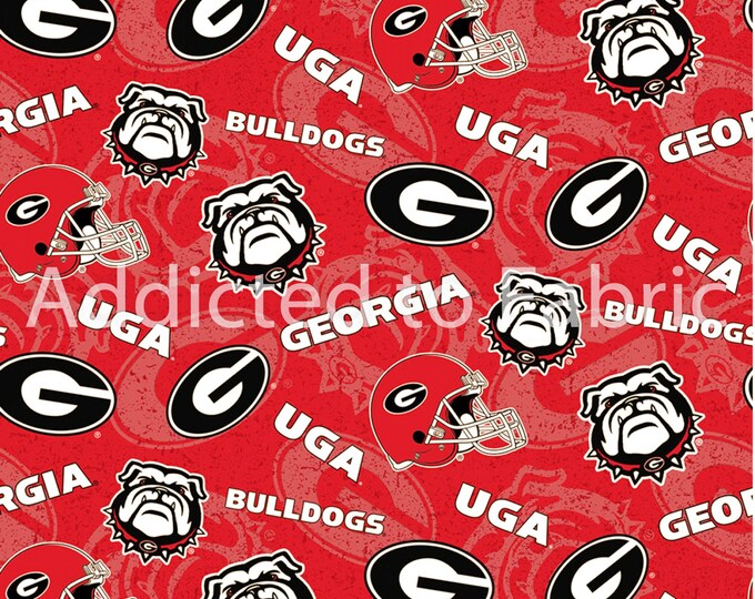University of Bulldogs Fabric by the Yard, Fabric by the Half