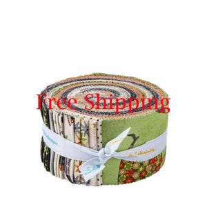 Free Shipping - Ghoul Friends, 2.5&quot; Rolie Polie, Jelly Roll 40 pc, by Riley Blake Designs, Cute Halloween