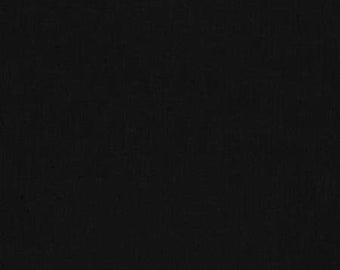 KONA Black Solid Fabric by Robert Kaufman, Cotton, Quilting Fabric