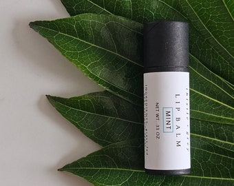 ORGANIC  TALLOW Lip Balm | Mint Lip Balm | organic grass fed tallow | ultra nourishing lip balm