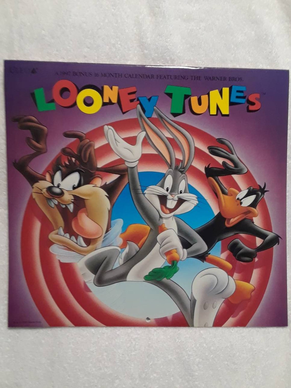 Vintage Looney Tunes 1997 Bonus 16 Month Calendar Etsy