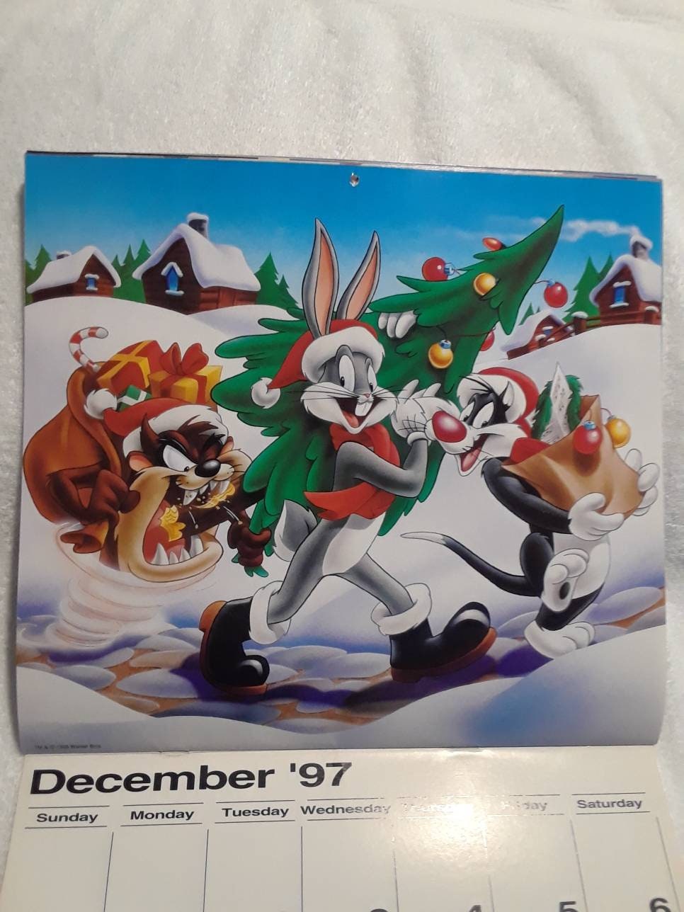Vintage Looney Tunes 1997 Bonus 16 Month Calendar - Etsy