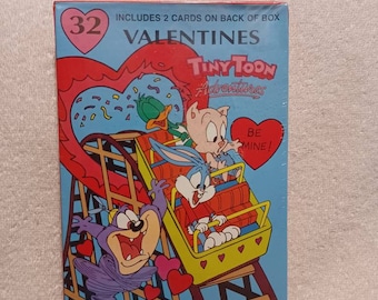 Vintage Looney tunes tiny toon 32 valentines cards