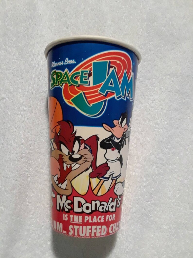 Vintage Looney Tunes Space Jam Mcd. Cup - Etsy