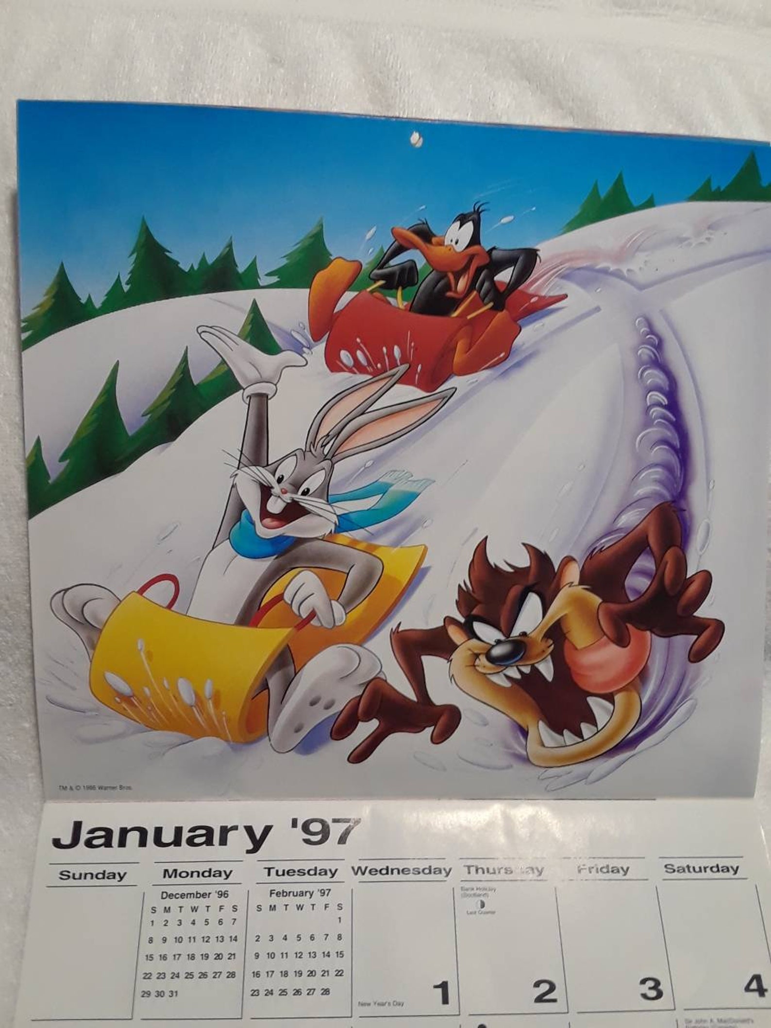 Vintage Looney Tunes 1997 Bonus Calendar | Etsy