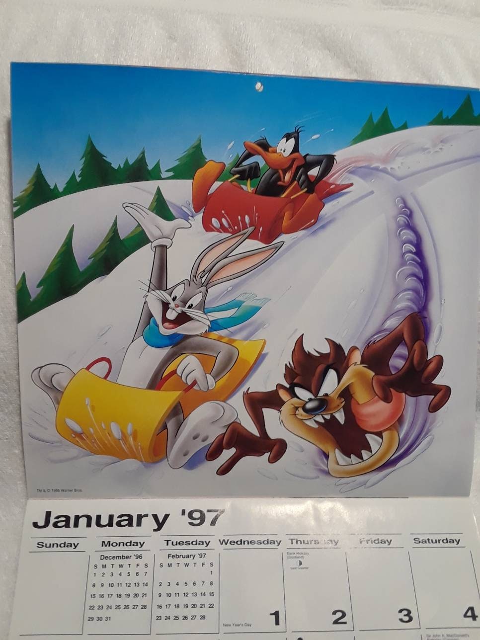 Vintage Looney Tunes 1997 Bonus 16 Month Calendar - Etsy