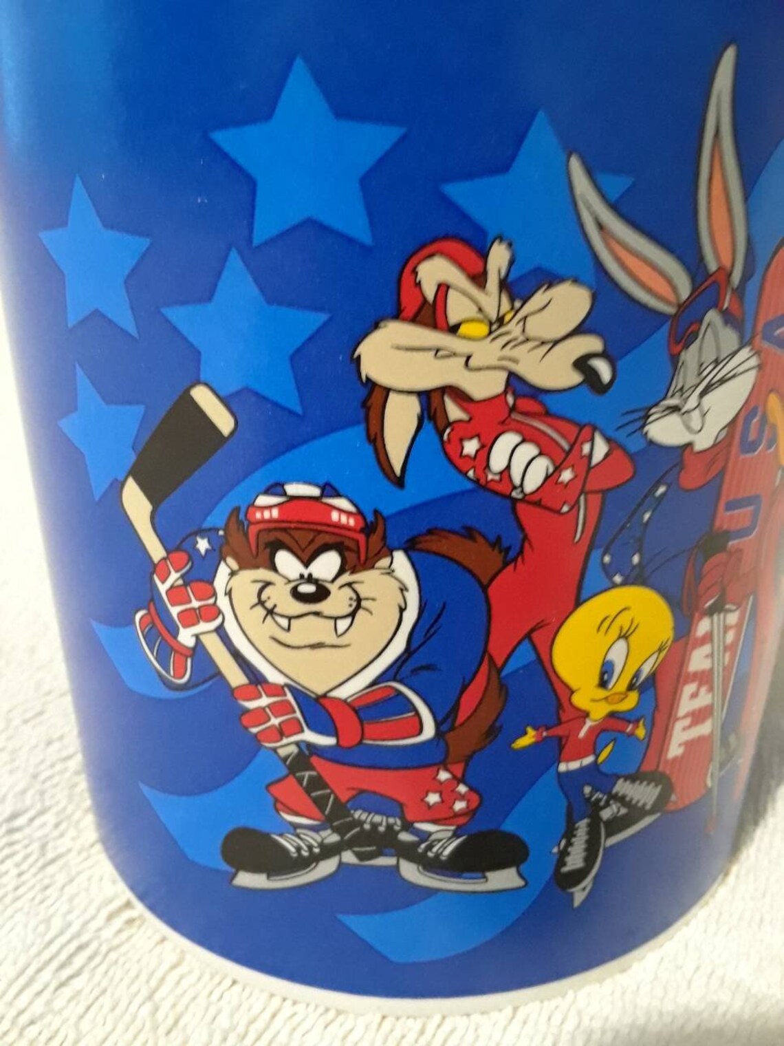 Vintage Looney Tunes Olympic USA Team Extra Large Mug Etsy