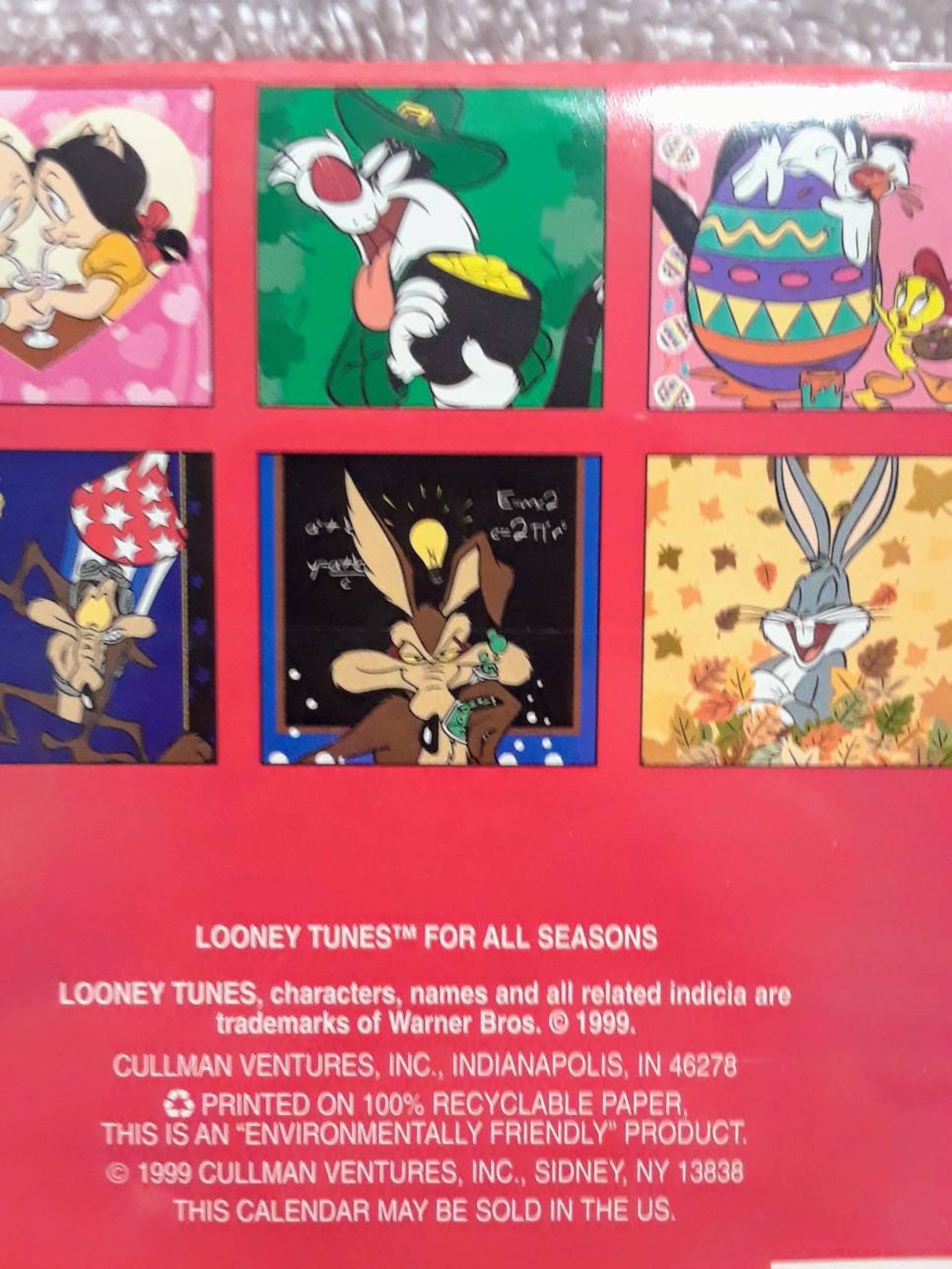 Vintage Looney Tunes All Seasons Calendar Etsy