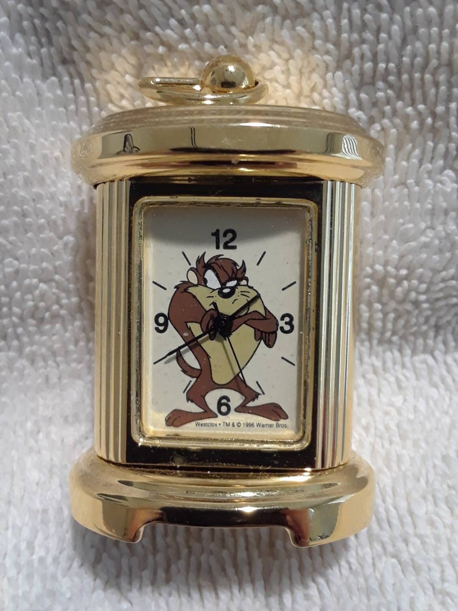 Vintage Looney tunes taz miniature clock Etsy