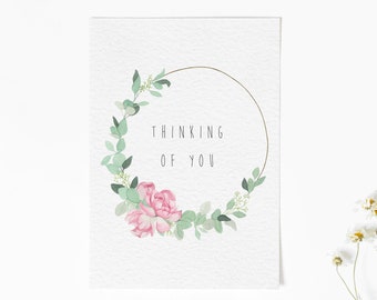 Thinking of You Card | With Sympathy Card | Watercolour grief card