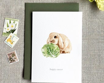 Cute Easter card for kids | Happy Easter card for grandchildren | Easter bunny card