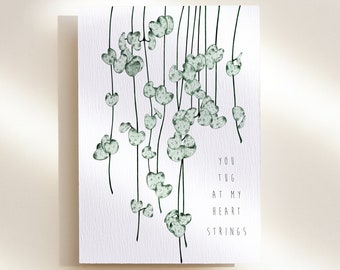 Valentines Day Card | Birthday Card | Girlfriend | Boyfriend | Plant | Succulent