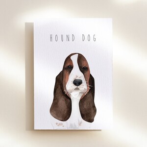Basset-Hund-Karte | Hund-Liebhaber-Karte | Hund Hund | Karten für ihn