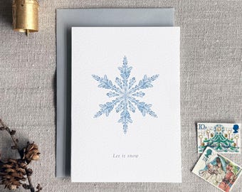 Snowflake Christmas Card | Luxury Christmas Card