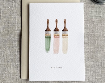 Watercolour New Home Card | Housewarming Card