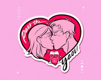 LETZTE LAGERUNG!!! Pass The Yaoi: BL Boys Love Glänzender Vinyl Aufkleber
