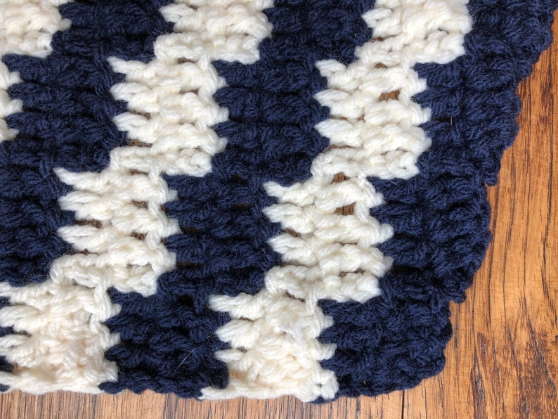 Crochet baby blanket baby boy blanket chevron baby blanket new baby gift handmade baby blanket READY TO SHIP