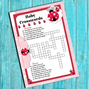 Ladybug Baby Shower Games Package, Printable Baby Shower Games, Ladybug ...