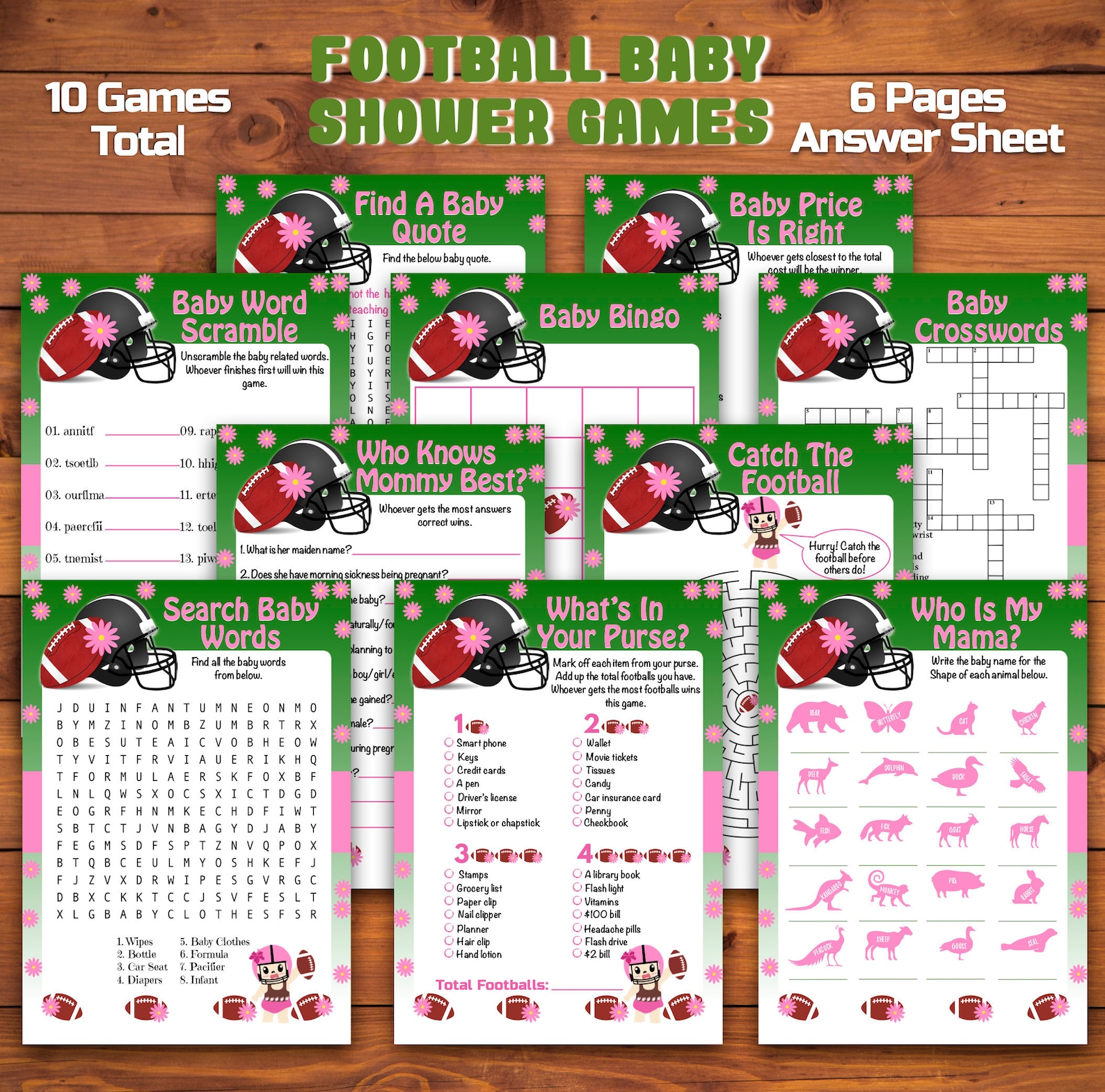 Football Baby Shower Games For Girls