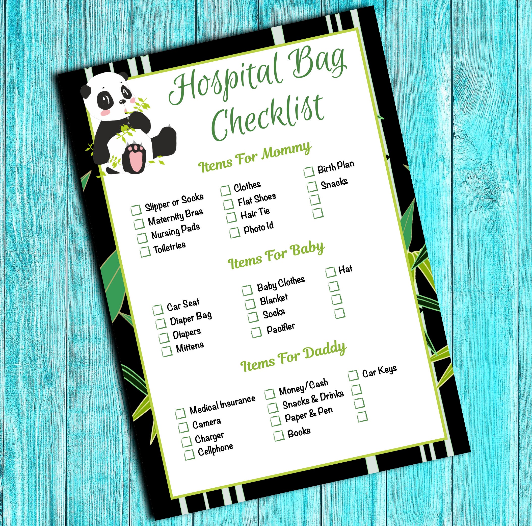 Panda Baby Shower Games Package, Panda Bear Baby Shower Games Set ...