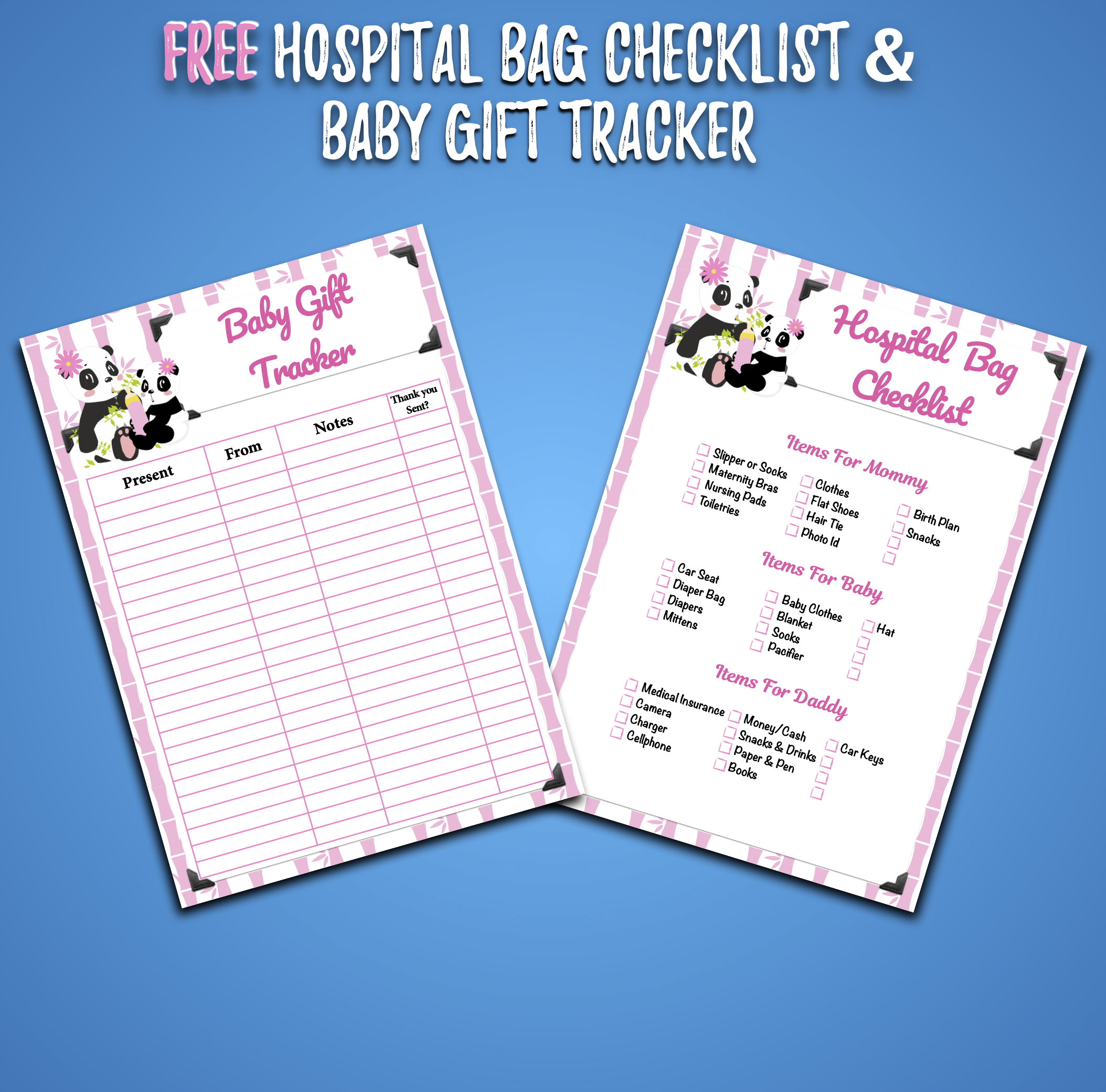 Panda Baby Shower Games for Girls Package, Panda Bear Baby Shower Games ...