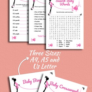 Lekpaket för babyshower i Paris, pudel, babyshowerspel i Paris, Eiffeltornet, fransk bebis, utskrivbara spel, gratis graviditetschecklista bild 8