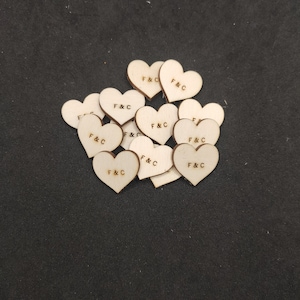 Set 50 mini cuoricini personalizzabili