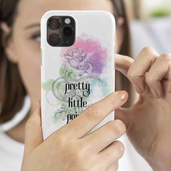 Pretty Little Poison, Snake Case, Rose Case, Watercolor, iPhone 15 Case, iPhone 14 Case, iPhone 13 Case, Boozy Gift, Gift for Her