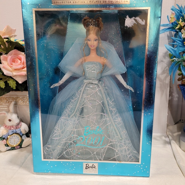 2001 Collector Edition Barbie New In Box Mattel Canada Inc For the Adult collector age 14 and over. Doll stand included.